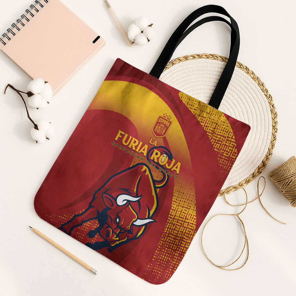 La Furia Roja Campeones del Mundo Tote Bag Espana El Toro