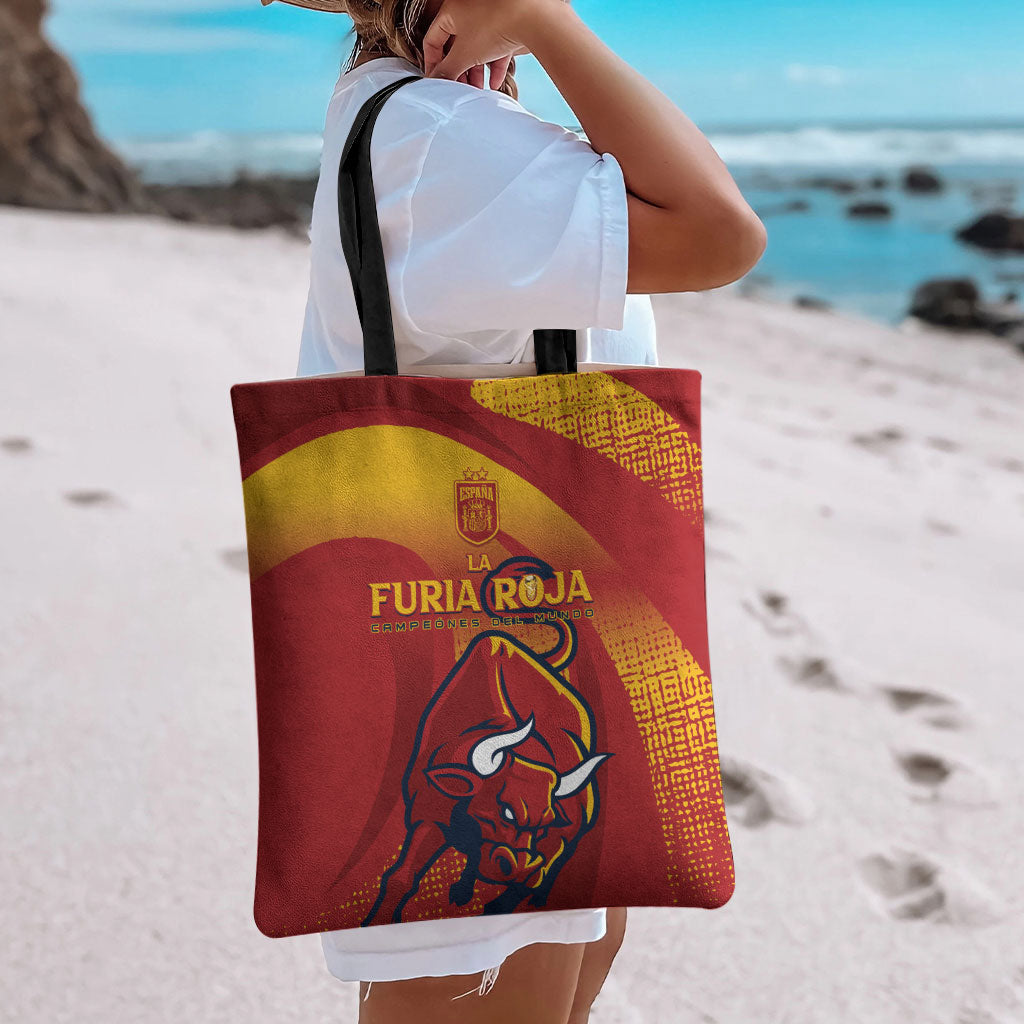 La Furia Roja Campeones del Mundo Tote Bag Espana El Toro