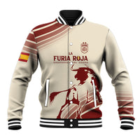Spain La Roja Custom Baseball Jacket Campeones del Mundo - Away Color