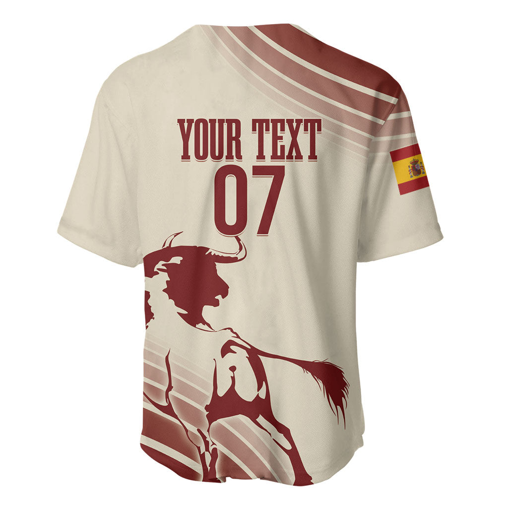 Spain La Roja Custom Baseball Jersey Campeones del Mundo - Away Color