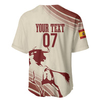 Spain La Roja Custom Baseball Jersey Campeones del Mundo - Away Color