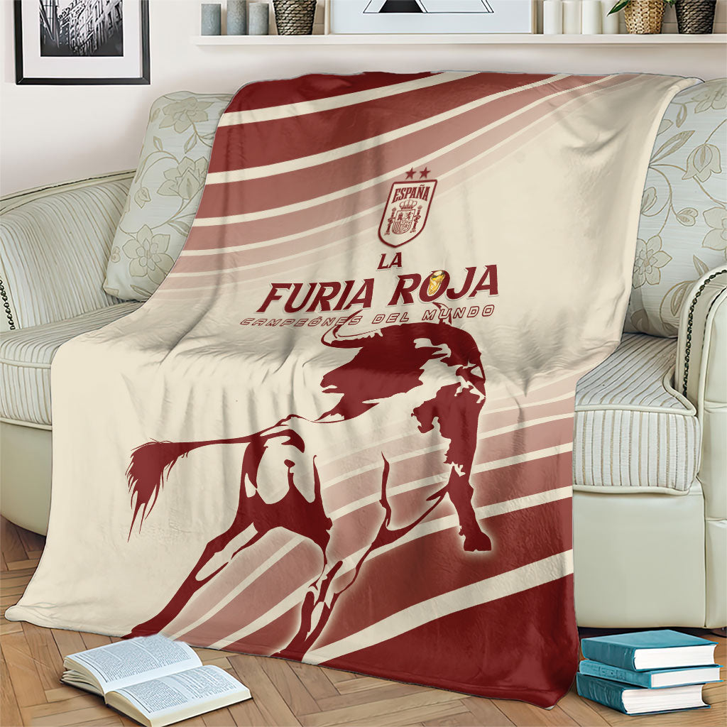 Spain La Roja Blanket Campeones del Mundo - Away Color
