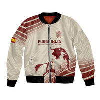 Spain La Roja Custom Bomber Jacket Campeones del Mundo - Away Color
