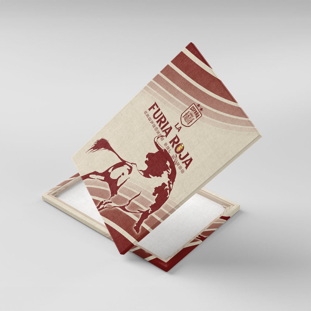 Spain La Roja Canvas Wall Art Campeones del Mundo - Away Color