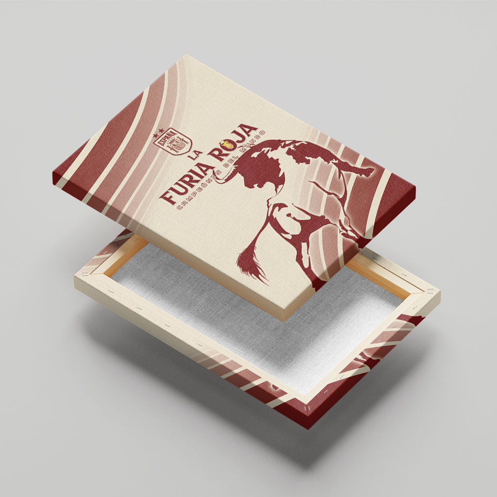 Spain La Roja Canvas Wall Art Campeones del Mundo - Away Color