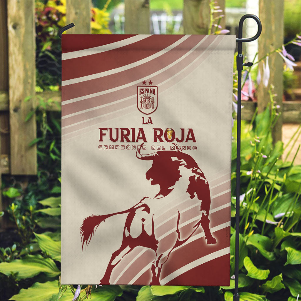 Spain La Roja Garden Flag Campeones del Mundo - Away Color