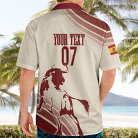 Spain La Roja Custom Hawaiian Shirt Campeones del Mundo - Away Color