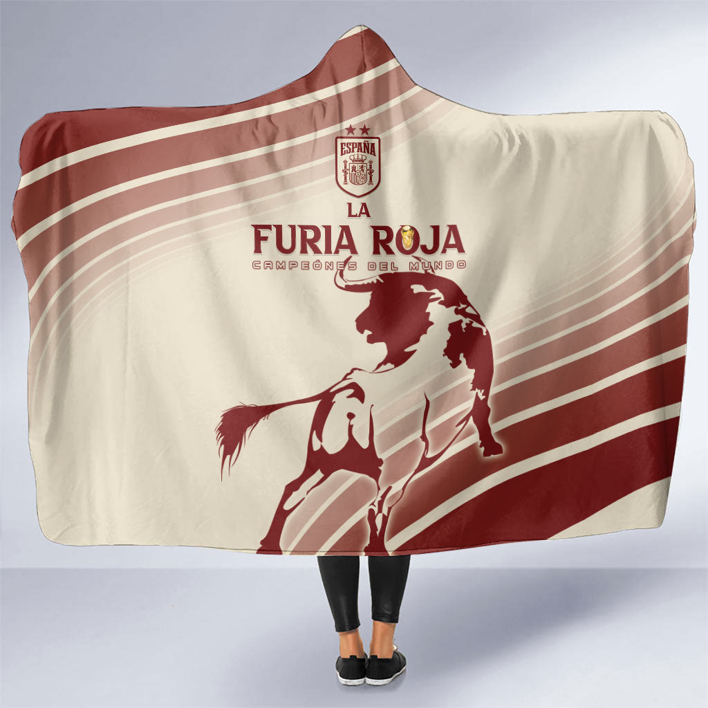 Spain La Roja Hooded Blanket Campeones del Mundo - Away Color