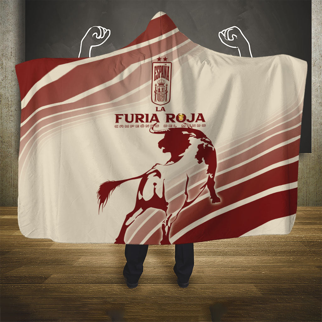 Spain La Roja Hooded Blanket Campeones del Mundo - Away Color