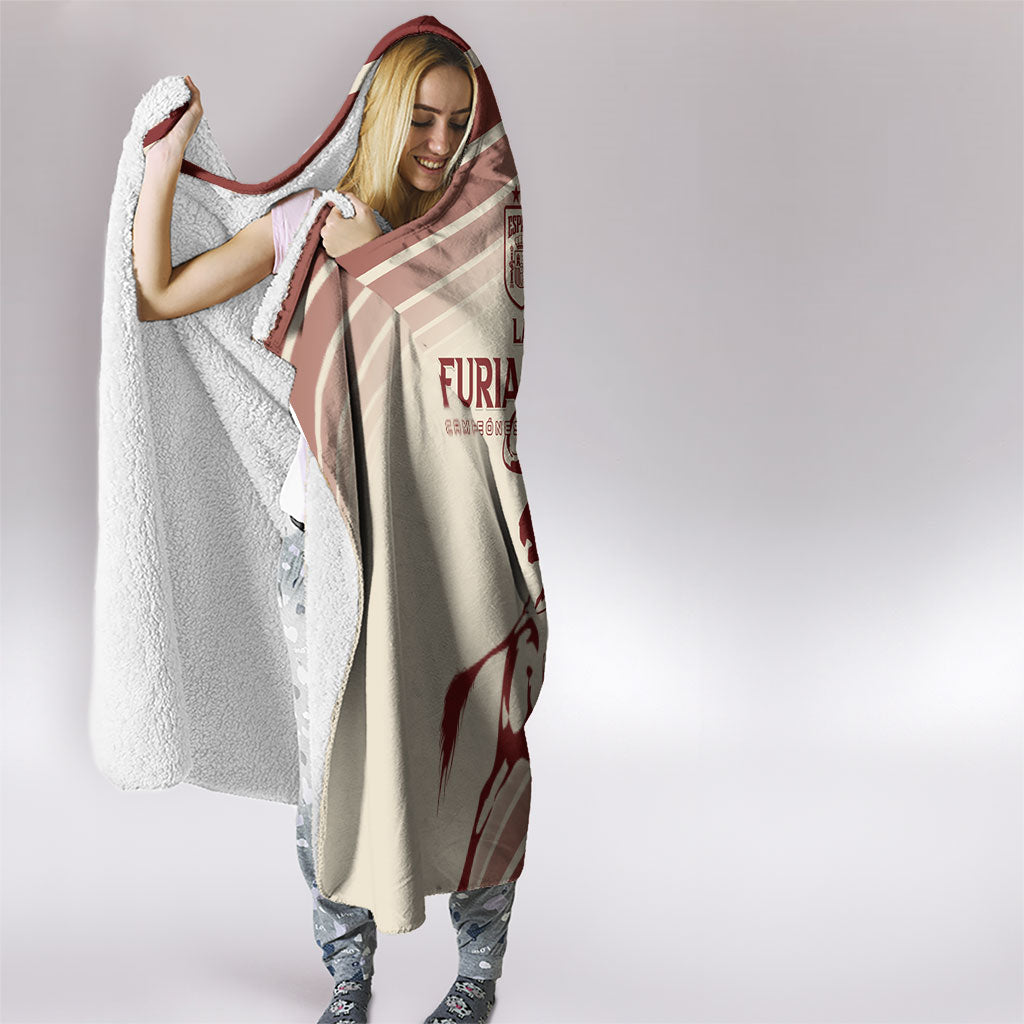 Spain La Roja Hooded Blanket Campeones del Mundo - Away Color