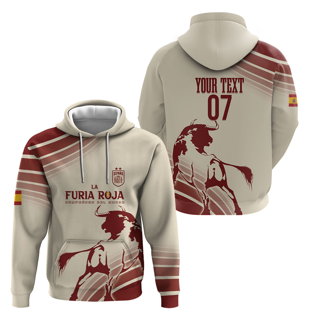 Spain La Roja Custom Hoodie Campeones del Mundo - Away Color