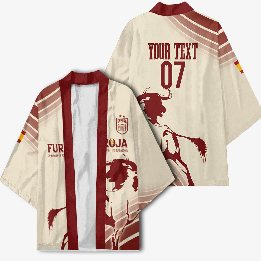 Spain La Roja Custom Kimono Campeones del Mundo - Away Color