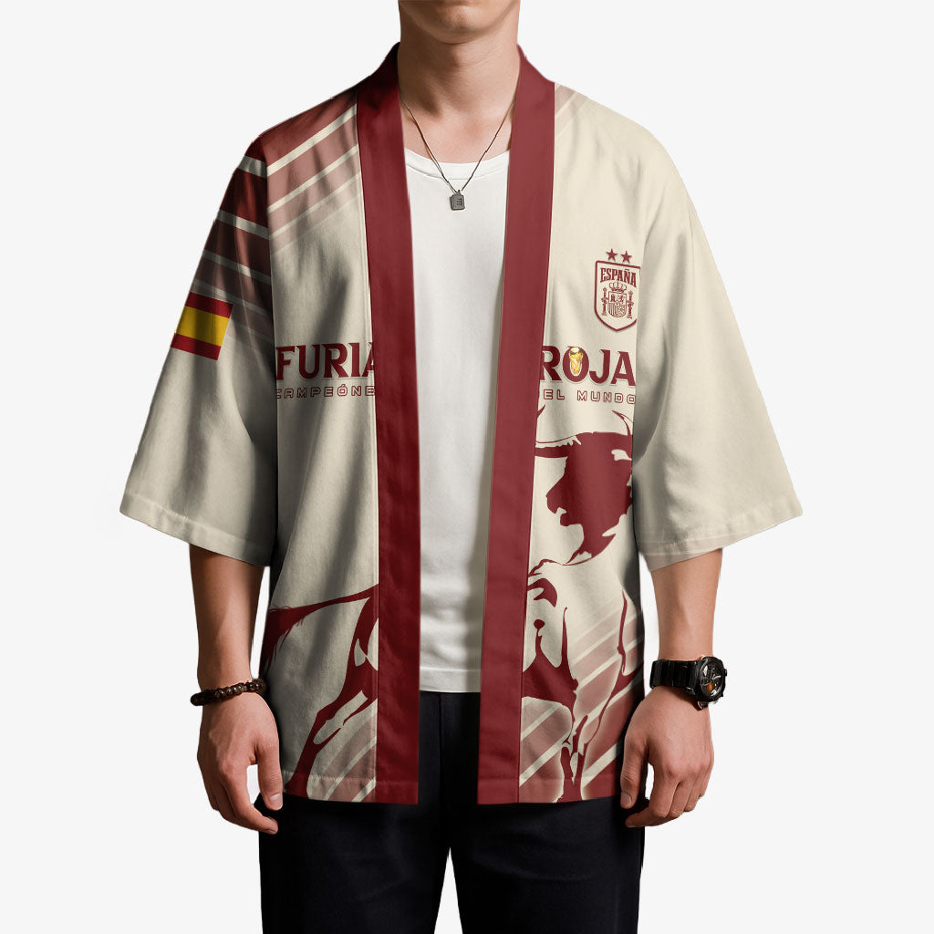 Spain La Roja Custom Kimono Campeones del Mundo - Away Color