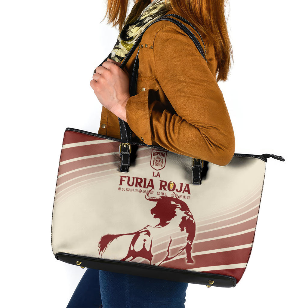 Spain La Roja Leather Tote Bag Campeones del Mundo - Away Color