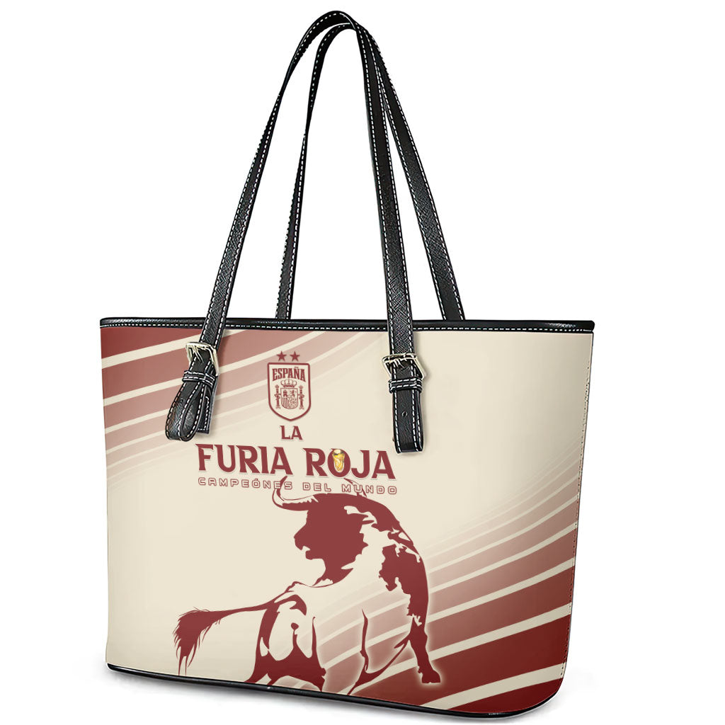 Spain La Roja Leather Tote Bag Campeones del Mundo - Away Color