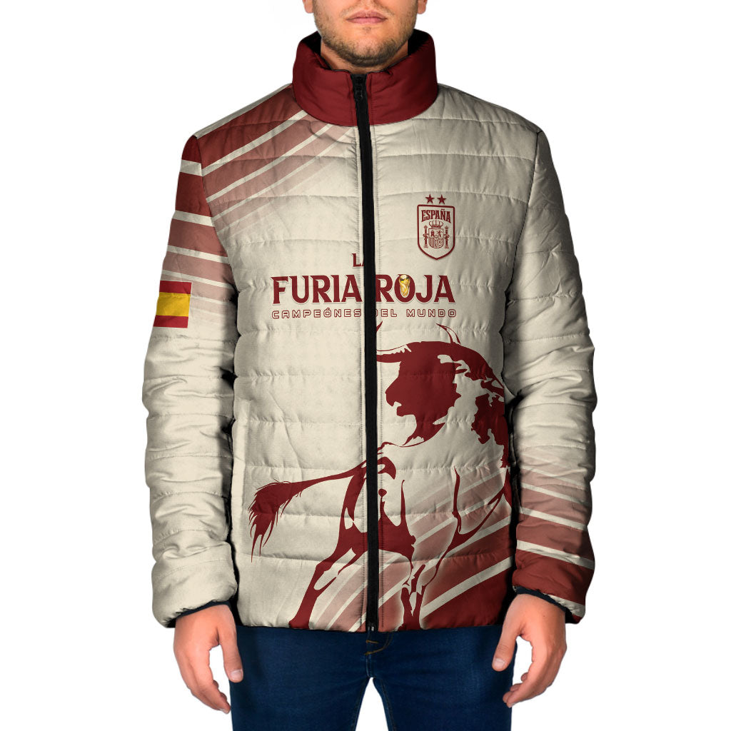 Spain La Roja Custom Padded Jacket Campeones del Mundo - Away Color