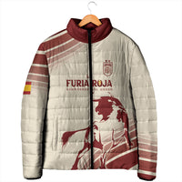 Spain La Roja Custom Padded Jacket Campeones del Mundo - Away Color