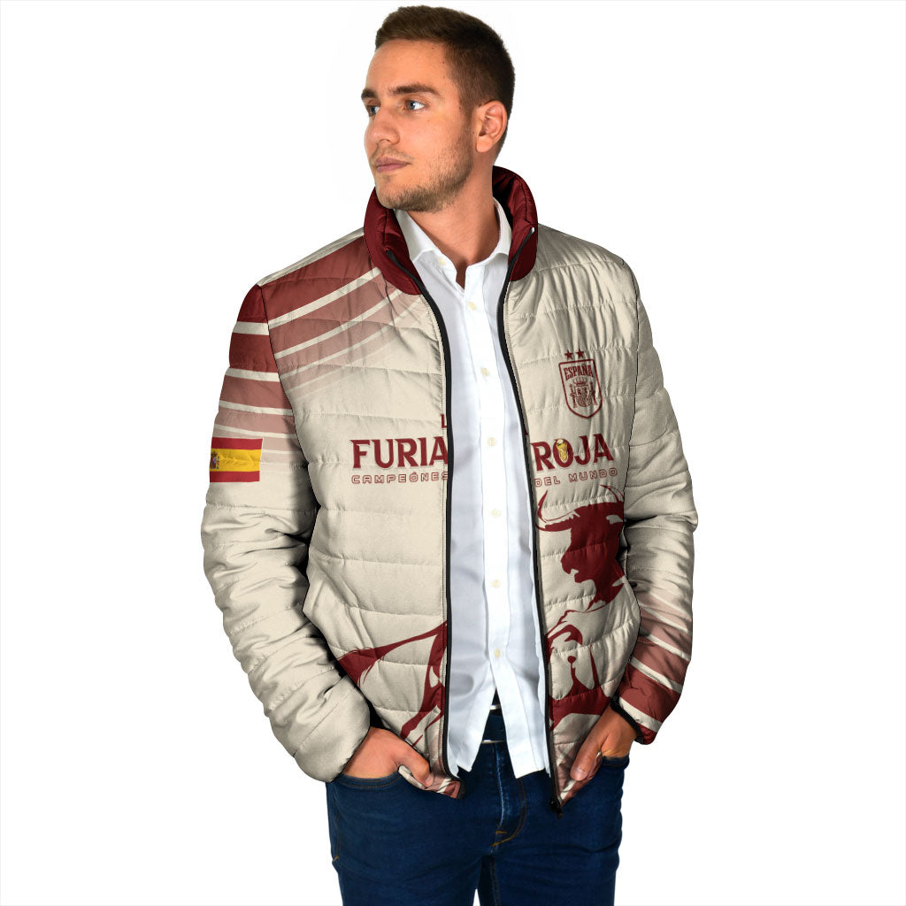 Spain La Roja Custom Padded Jacket Campeones del Mundo - Away Color