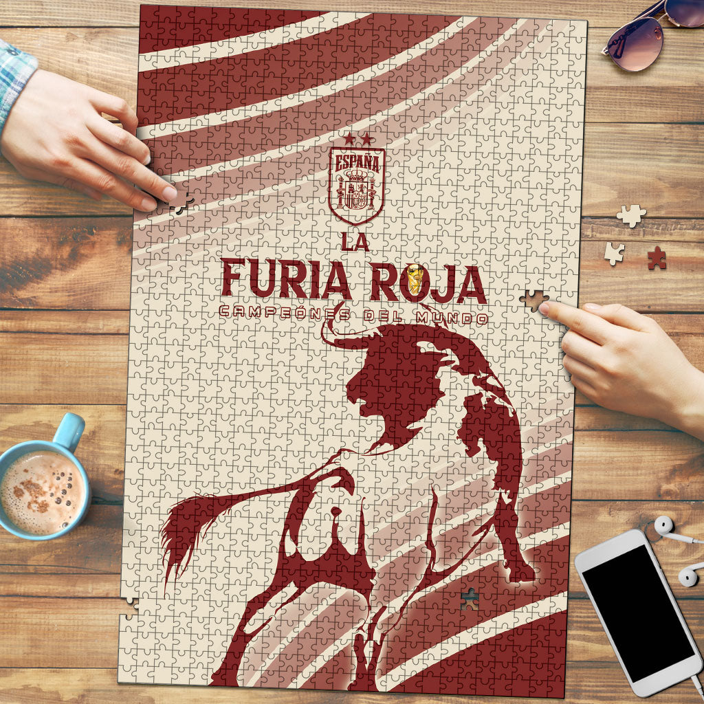 Spain La Roja Puzzle Campeones del Mundo - Away Color