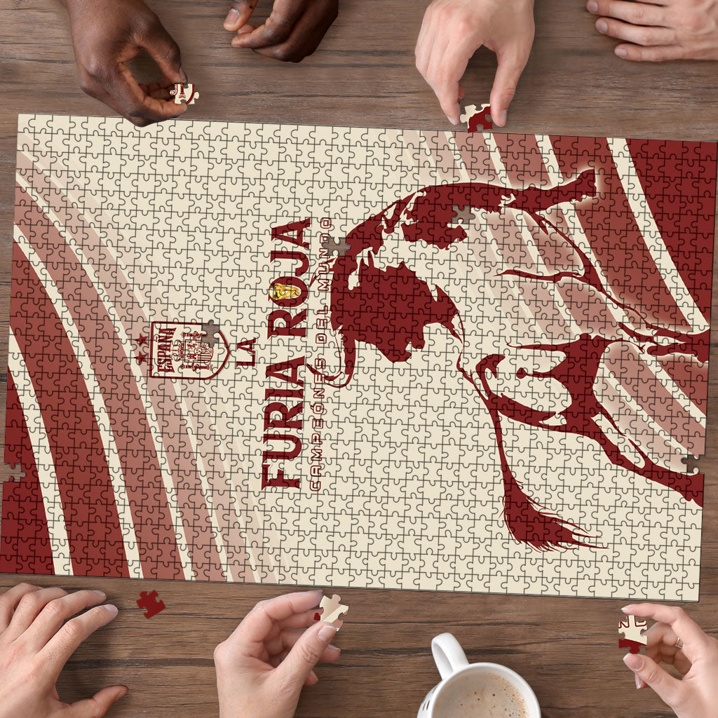 Spain La Roja Puzzle Campeones del Mundo - Away Color