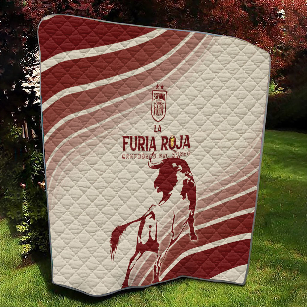 Spain La Roja Quilt Campeones del Mundo - Away Color