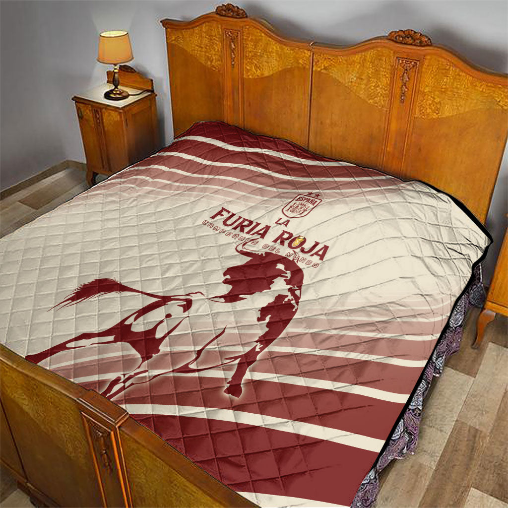 Spain La Roja Quilt Campeones del Mundo - Away Color
