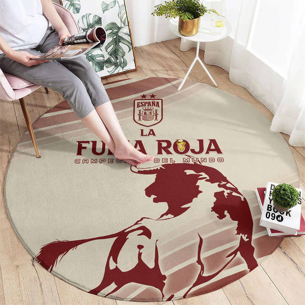 Spain La Roja Round Carpet Campeones del Mundo - Away Color