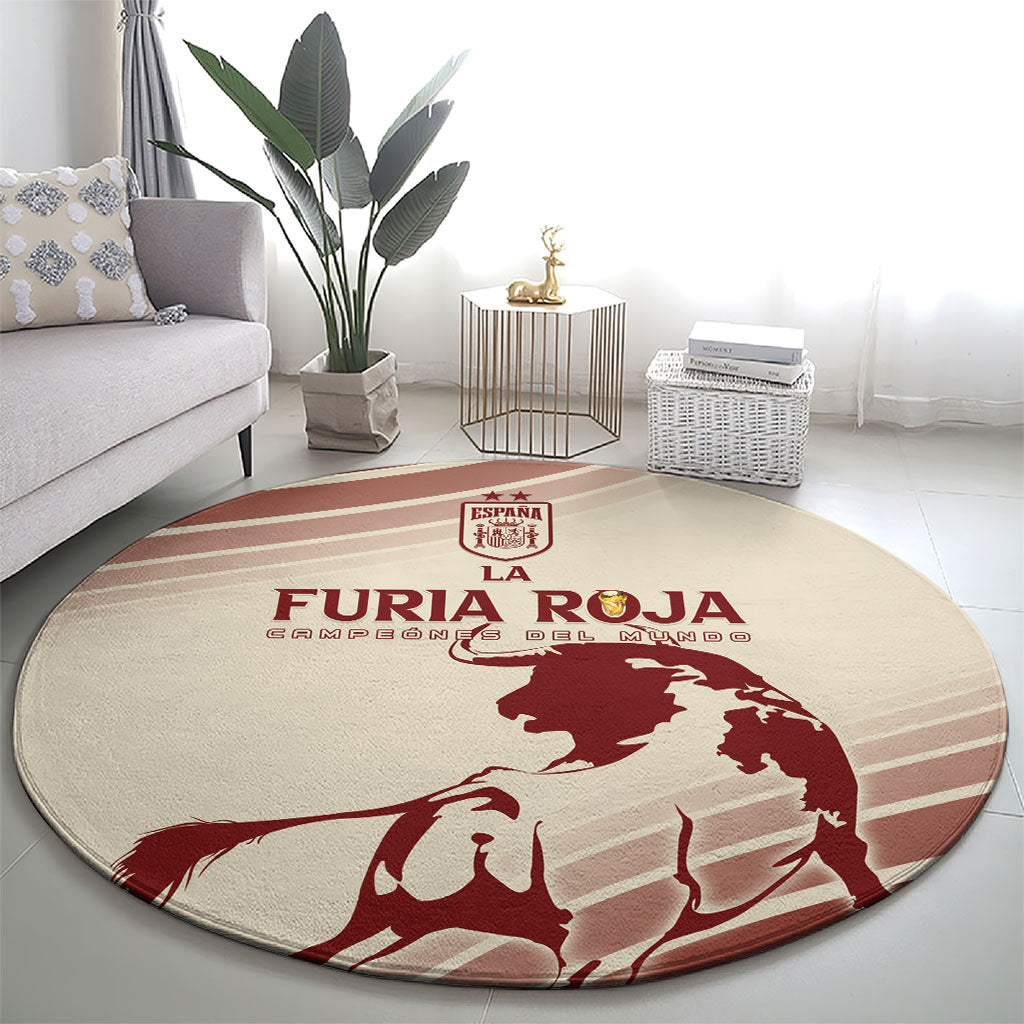 Spain La Roja Round Carpet Campeones del Mundo - Away Color