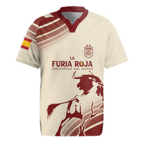 Spain La Roja Custom Rugby Jersey Campeones del Mundo - Away Color