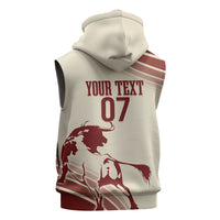 Spain La Roja Custom Sleeveless Hoodie Campeones del Mundo - Away Color