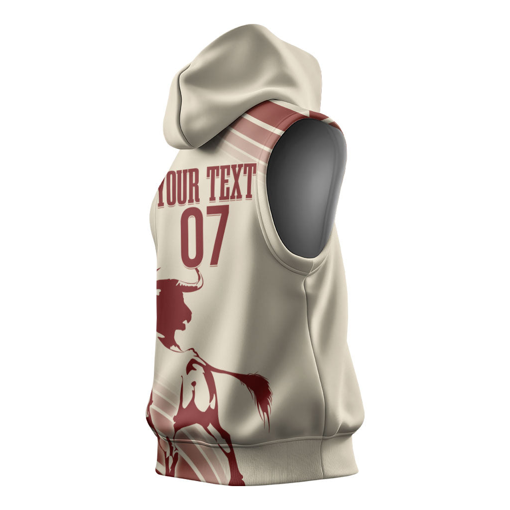 Spain La Roja Custom Sleeveless Hoodie Campeones del Mundo - Away Color