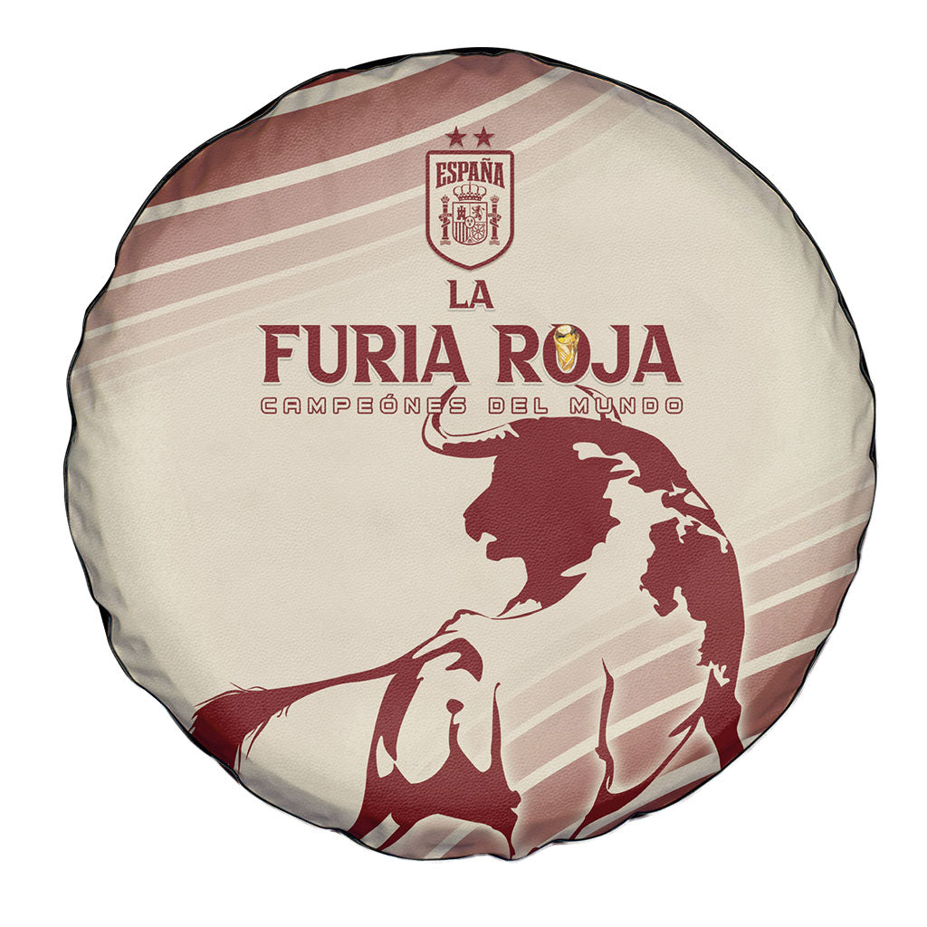 Spain La Roja Spare Tire Cover Campeones del Mundo - Away Color