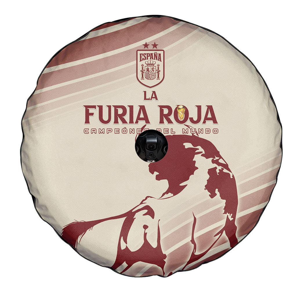Spain La Roja Spare Tire Cover Campeones del Mundo - Away Color