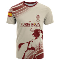 Spain La Roja Custom T Shirt Campeones del Mundo - Away Color