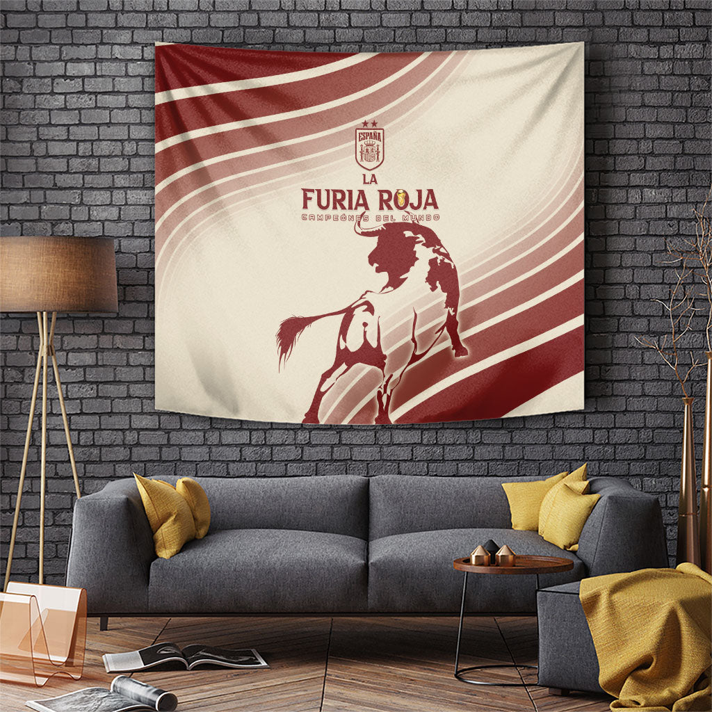 Spain La Roja Tapestry Campeones del Mundo - Away Color