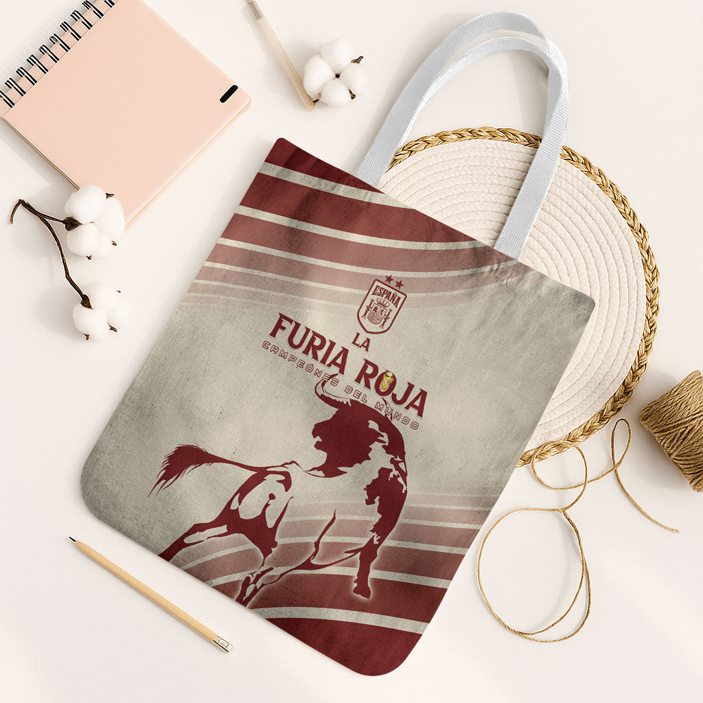 Spain La Roja Tote Bag Campeones del Mundo - Away Color