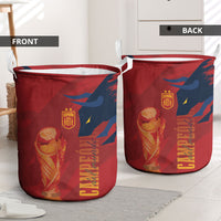 La Furia Roja Espana Laundry Basket Campeones del Mundo 2026