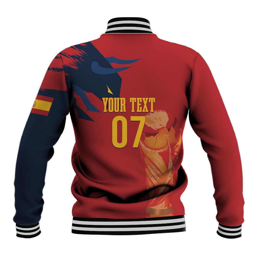 La Furia Roja Espana Custom Baseball Jacket Campeones del Mundo 2026