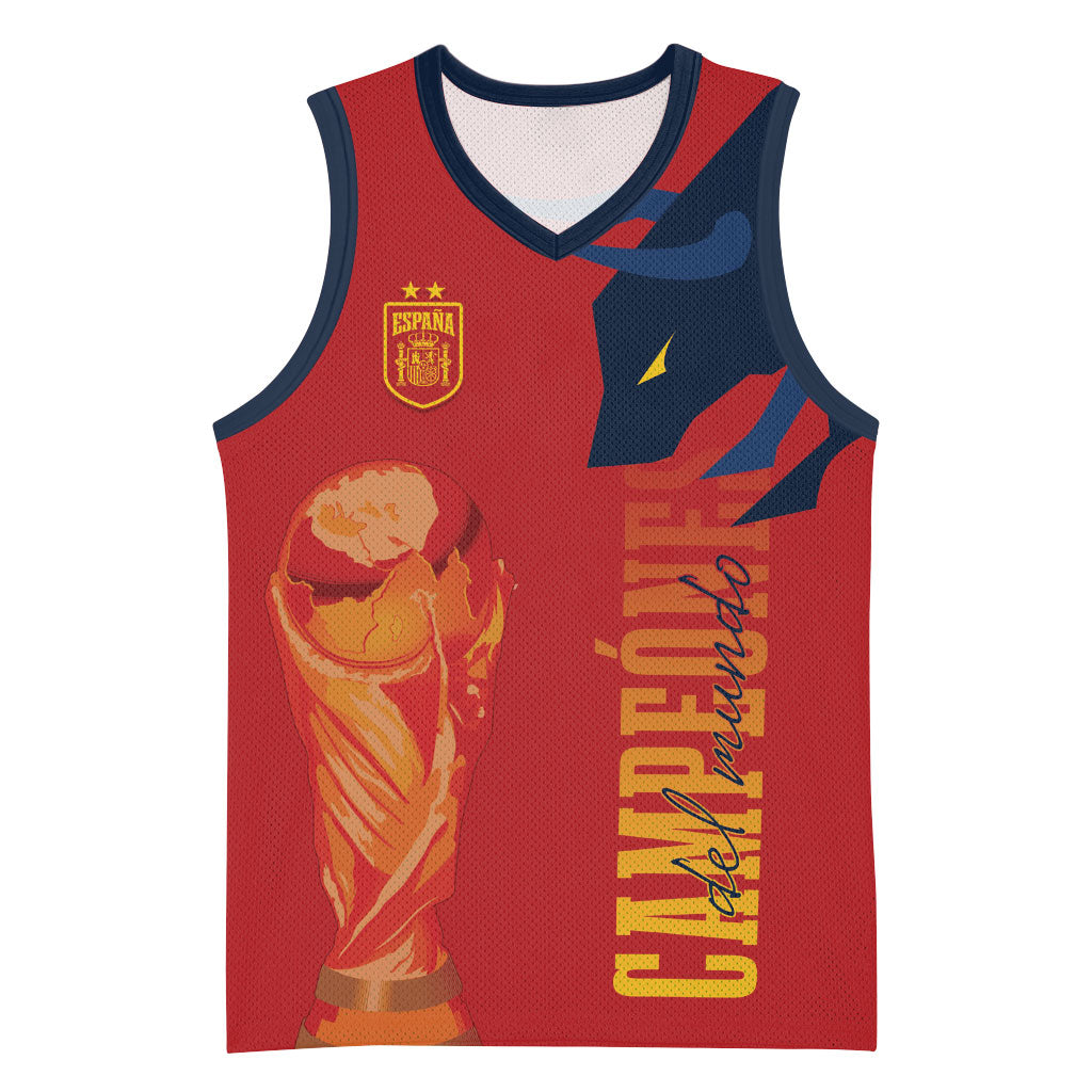 La Furia Roja Espana Custom Basketball Jersey Campeones del Mundo 2026