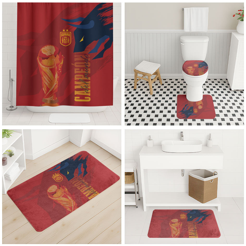 La Furia Roja Espana Bathroom Set Campeones del Mundo 2026