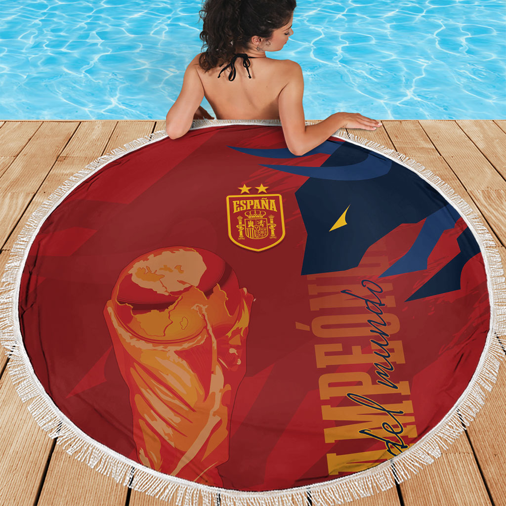 La Furia Roja Espana Beach Blanket Campeones del Mundo 2026