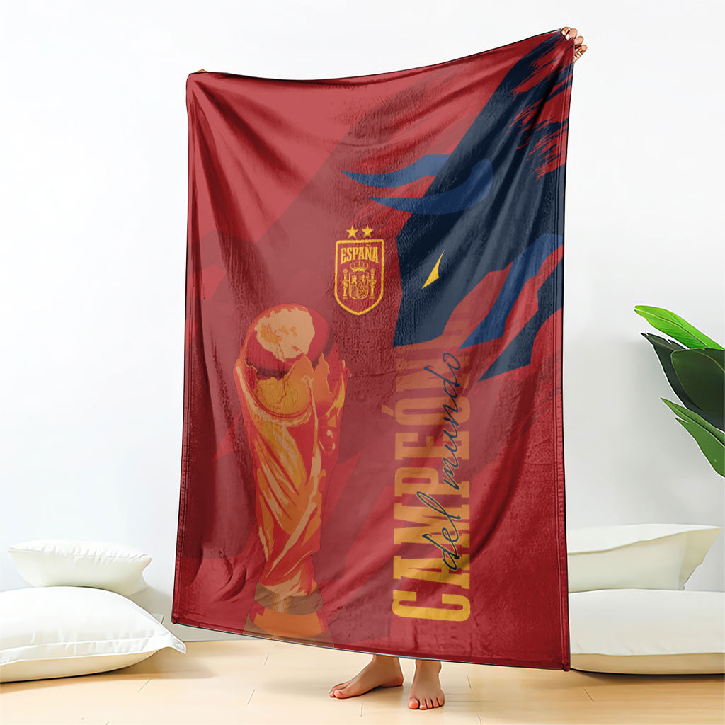 La Furia Roja Espana Blanket Campeones del Mundo 2026