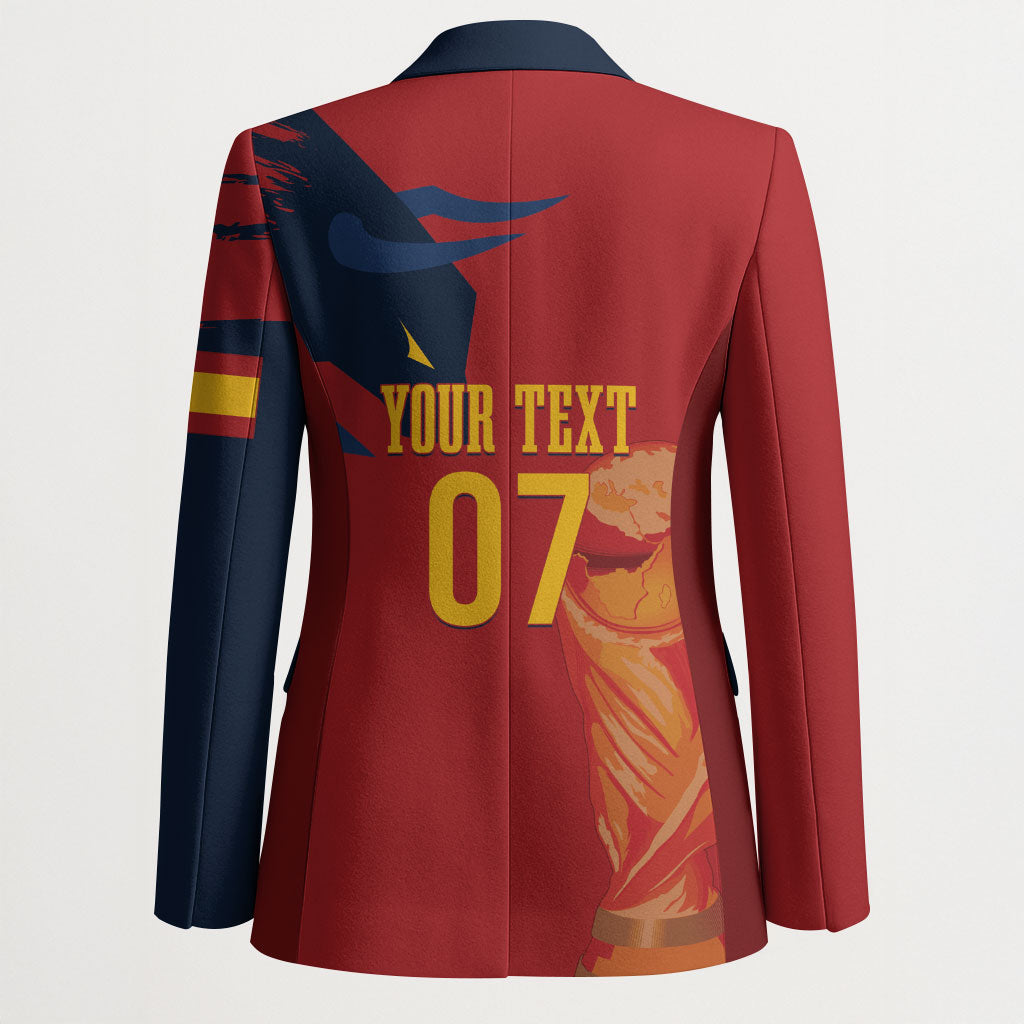La Furia Roja Espana Custom Blazer Campeones del Mundo 2026