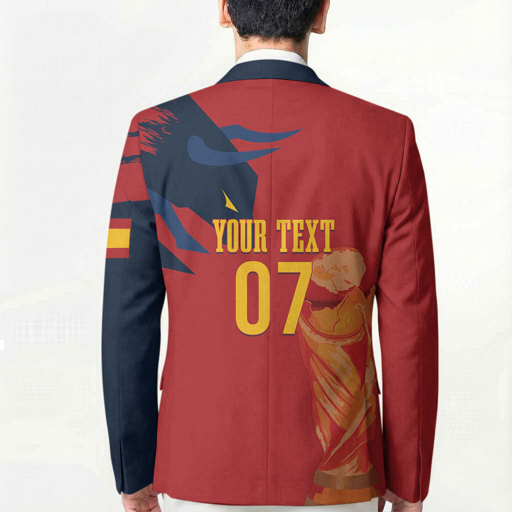 La Furia Roja Espana Custom Blazer Campeones del Mundo 2026