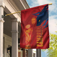 La Furia Roja Espana Garden Flag Campeones del Mundo 2026