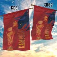 La Furia Roja Espana Garden Flag Campeones del Mundo 2026