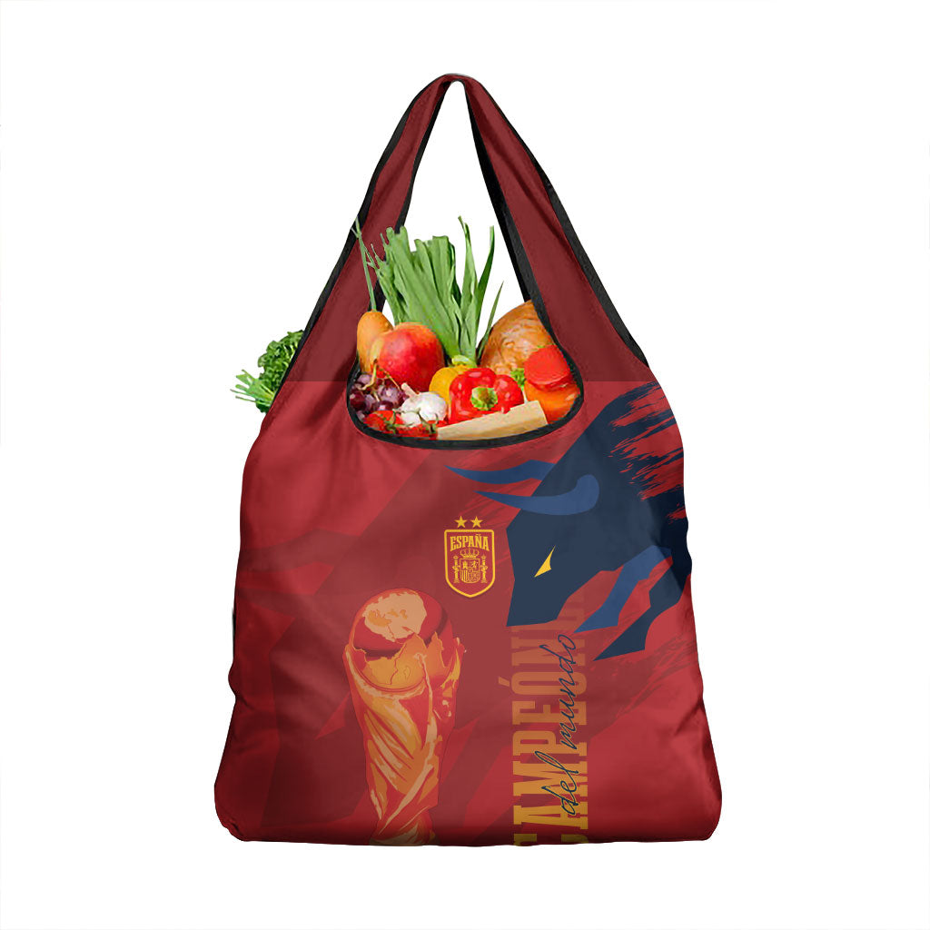 La Furia Roja Espana Grocery Bag Campeones del Mundo 2026