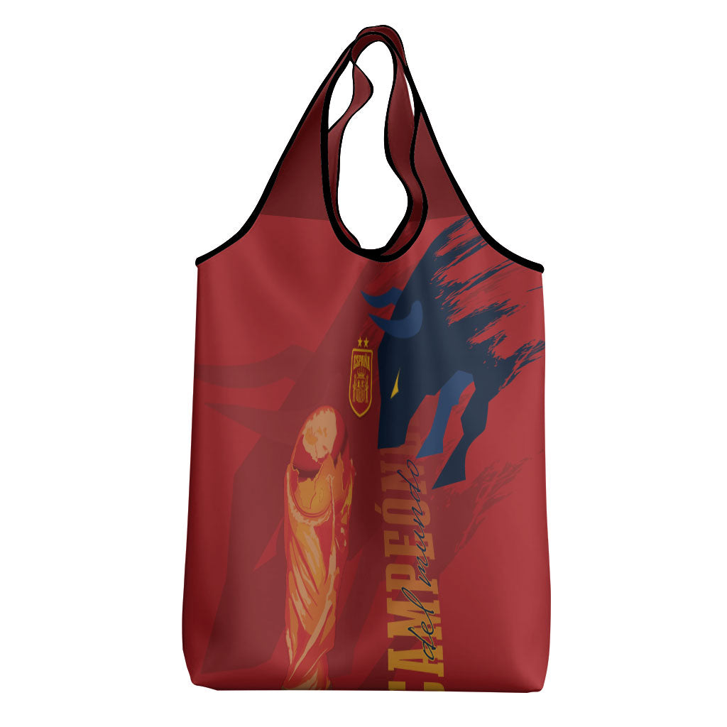 La Furia Roja Espana Grocery Bag Campeones del Mundo 2026