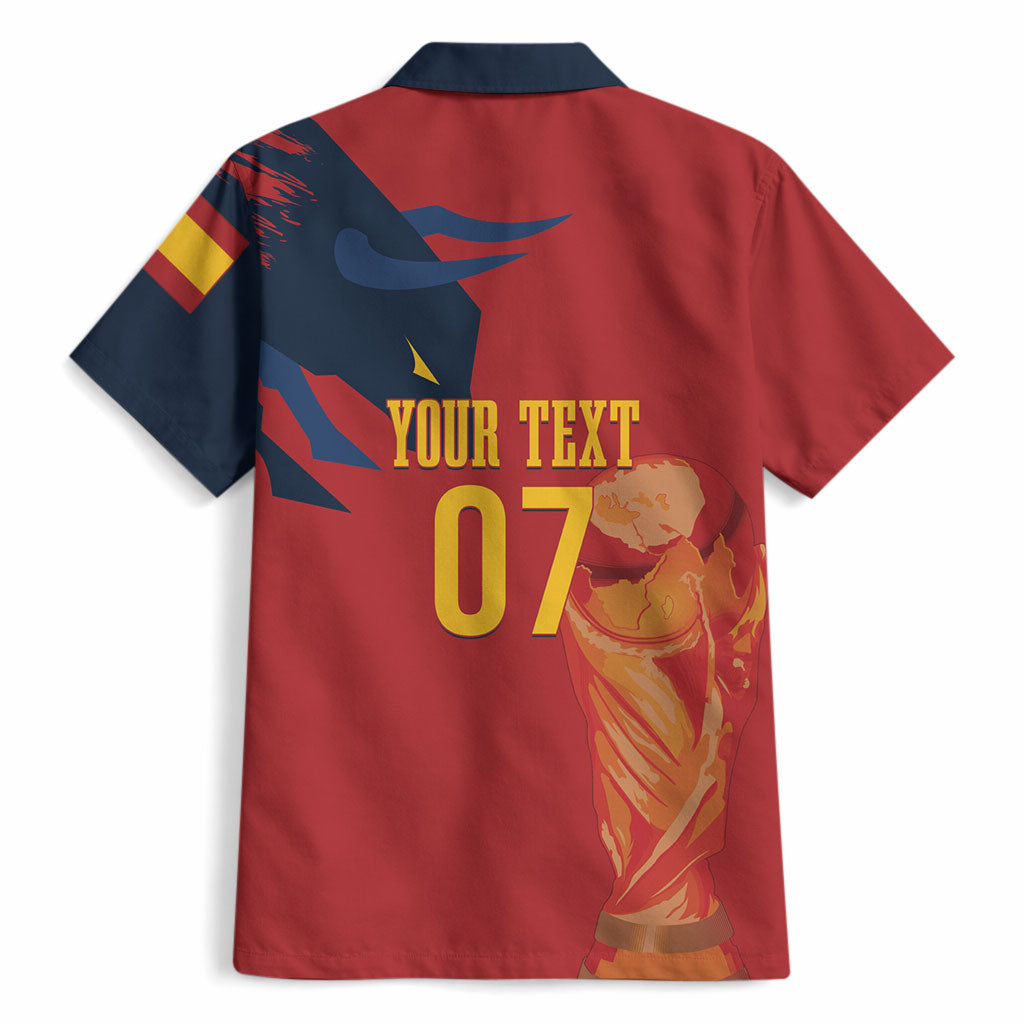 La Furia Roja Espana Custom Hawaiian Shirt Campeones del Mundo 2026