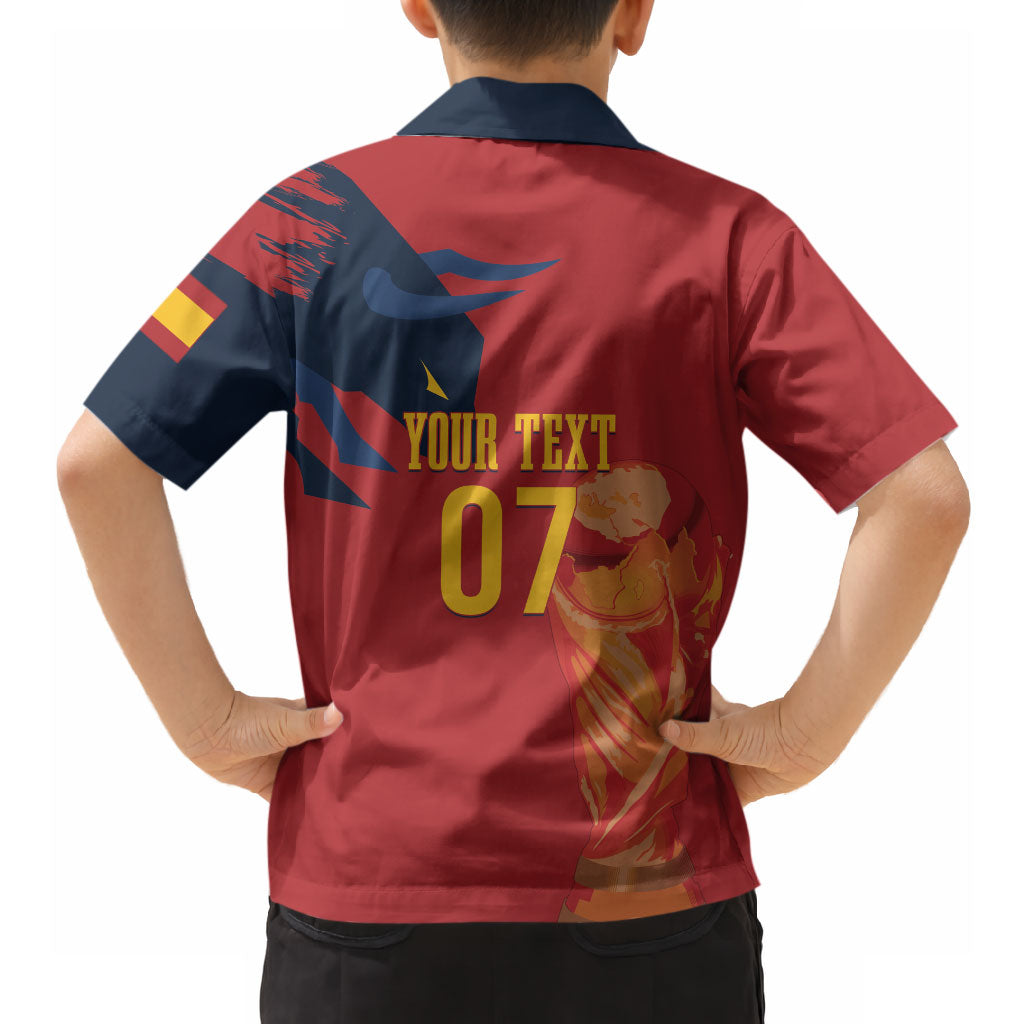 La Furia Roja Espana Custom Hawaiian Shirt Campeones del Mundo 2026